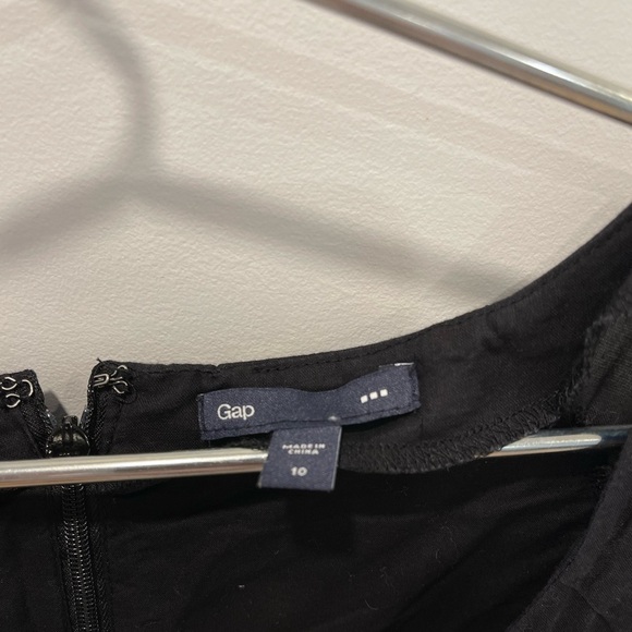 Gap Black Thin Cotton Black Dress Woman - size 10 - Picture 4 of 4